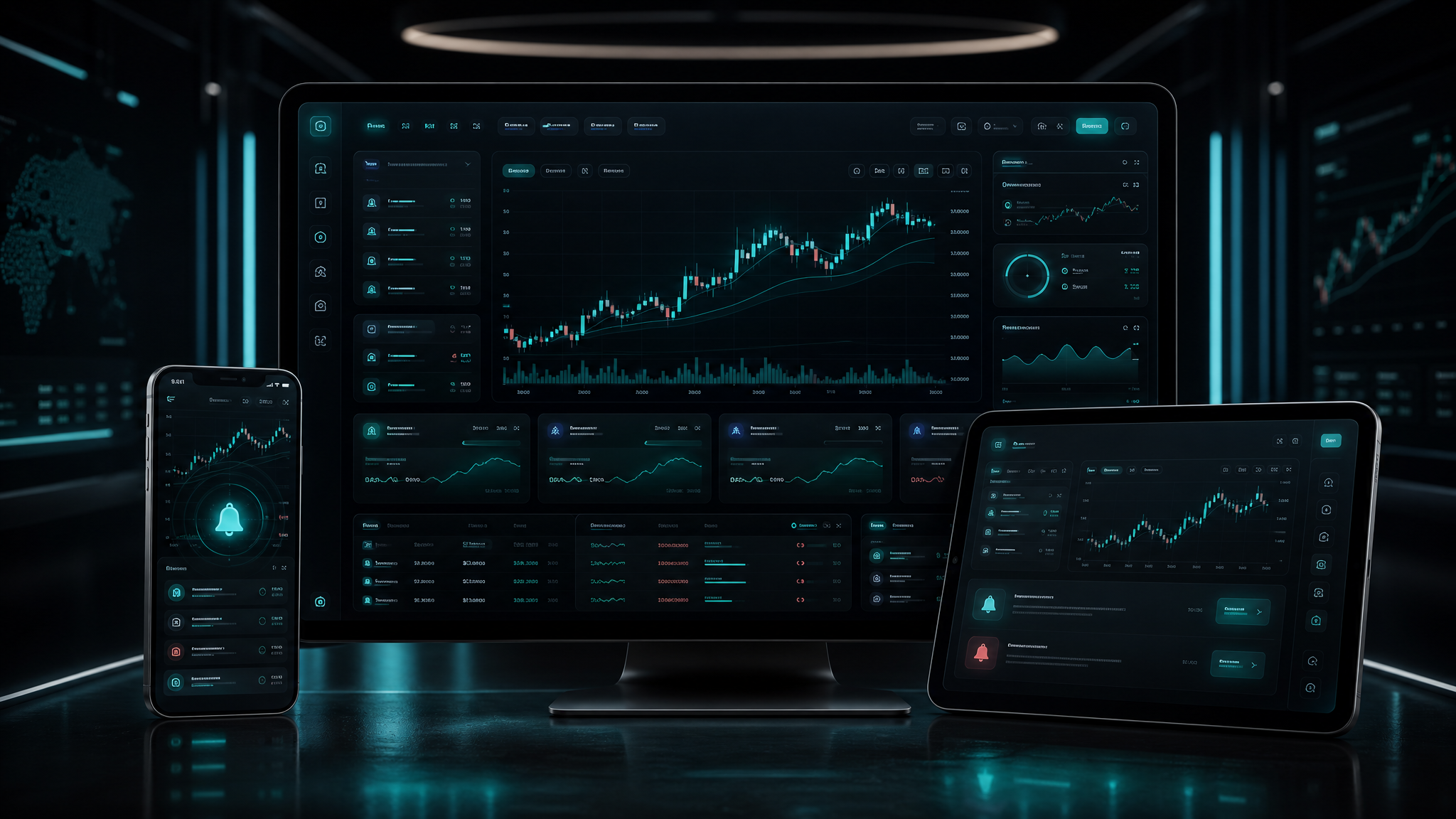 ConeqtX tap to trade and market alerts platform dashboard